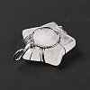 Natural Quartz Crystal Pendants G-D458-04P-02-RS-8