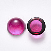 Transparent Spray Painted Glass Cabochons GLAA-S190-013B-B03-2