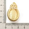 Brass Micro Pave Clear Cubic Zirconia Pendants KK-P263-20A-KCG-3