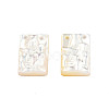 Natural White Shell Charms SSHEL-N003-140-4