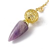 Mixed Gemstone Dowsing Pendulum Big Pendants G-H281-42G-5