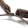 4Pcs 4 Style Adjustable Braided Imitation Leather Cord Bracelet Sets BJEW-F458-13-5