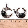 Natural Obsidian Pendants G-L602-01R-21-3