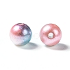 Rainbow ABS Plastic Imitation Pearl Beads OACR-Q174-3mm-M-2