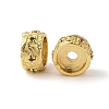 Rack Plating Brass Micro Pave Cubic Zirconia Spacer Beads KK-E113-04G-2