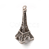 Eiffel Tower Tibetan Style Alloy Pendants PALLOY-F121-02AS-RS-1
