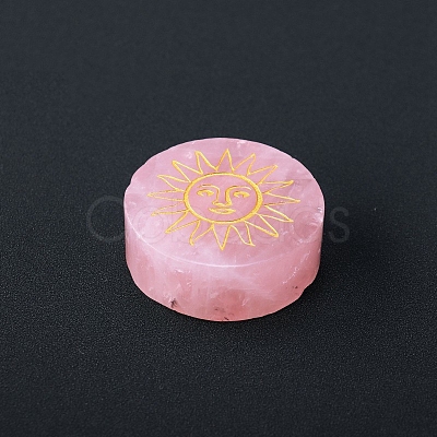 Natural Rose Quartz Display Decorations G-PW0004-21C-1