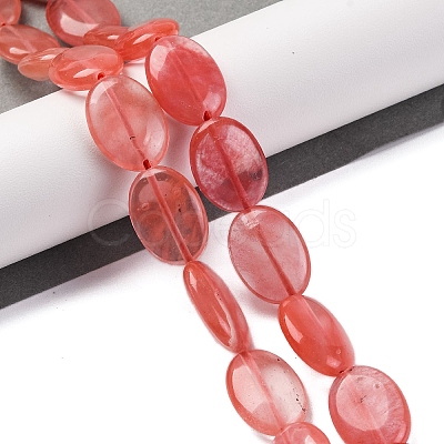 Cherry Quartz Glass Beads Strands G-L605-F02-02-1