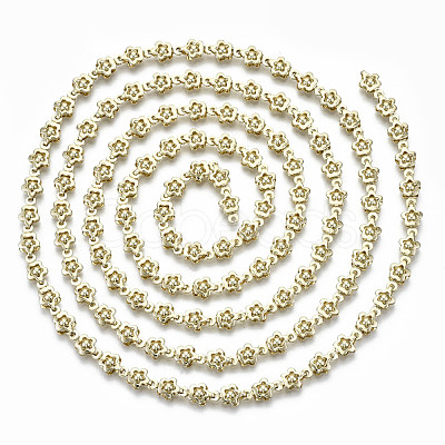 Brass Flower Link Chains CHC-N018-063-1