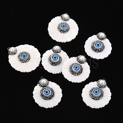 Freshwater Shell Pendants SHEL-T015-04-1