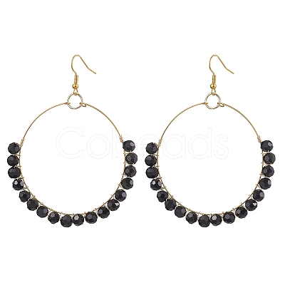 Glass Dangle Earrings EJEW-JE05817-01-1