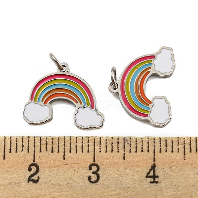 304 Stainless Steel Charms STAS-O003-02P-1