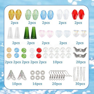 SUNNYCLUE DIY Christmas Angel Theme Earrings Making Kit DIY-SC0021-65-1