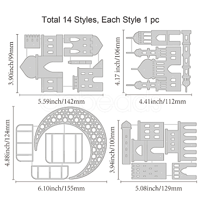 Carbon Steel Cutting Dies Stencils DIY-WH0309-1165-1