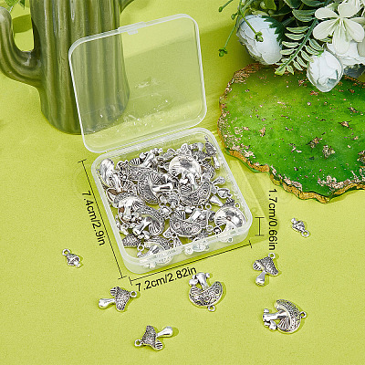 SUNNYCLUE 60Pcs 3 Styles Tibetan Style Alloy Pendants TIBEP-SC0002-27-1