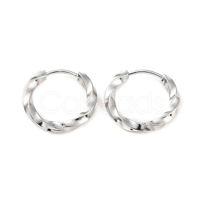 Non-Tarnish 304 Stainless Steel Hoop Earrings EJEW-M218-05P-1