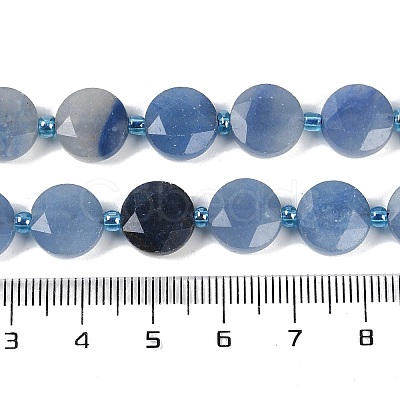 Natural Blue Aventurine Beads Strands G-C116-A57-01-1