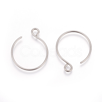 Tarnish Resistant 304 Stainless Steel Earring Hooks STAS-L216-02A-P-1