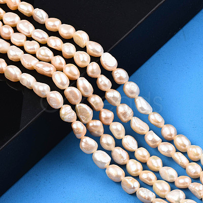 Natural Cultured Freshwater Pearl Beads Strands PEAR-N014-05A-1