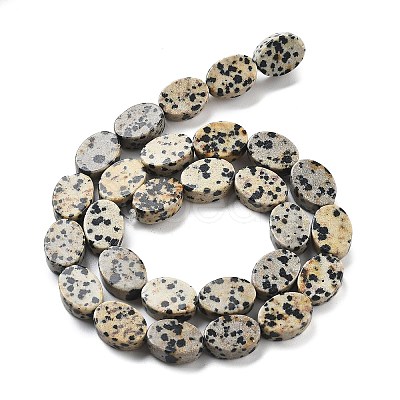 Natural Dalmatian Jasper Beads Strands G-P559-B08-01-1