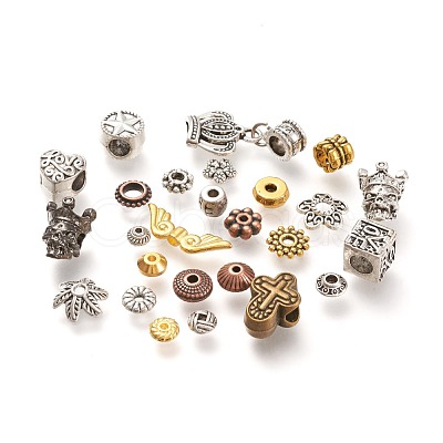 Tibetan Style Alloy Spacer Beads PALLOY-XCP0014-05-RS-1