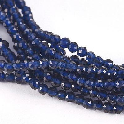 Faceted Glass Beaded Necklaces NJEW-D041-02-1