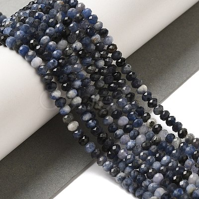 Natural Blue Aventurine Beads Strands G-G139-B06-01-A-1