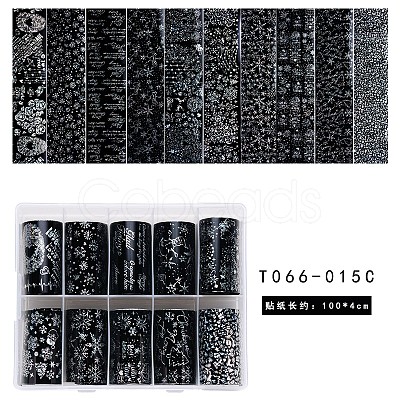 Laser Nail Art Transfer Stickers MRMJ-T066-015C-1