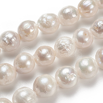 Natural Baroque Pearl Keshi Pearl Beads Strands PEAR-Q004-36-1