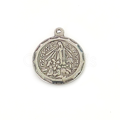 Tibetan Style 304 Stainless Steel Pendants STAS-G278-17AS-1