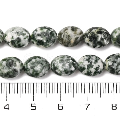 Natural Green Spot Jasper Beads Strands G-M420-D13-01-1