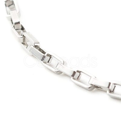 Non-Tarnish 304 Stainless Steel Box Chain Bracelets BJEW-JB06610-1