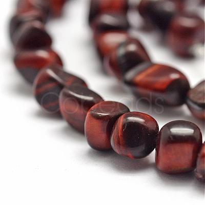 Natural Red Tiger Eye Beads Strands G-F465-13-1