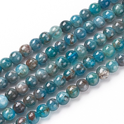 Natural Apatite Beads Strands X-G-L554-01-4mm-1