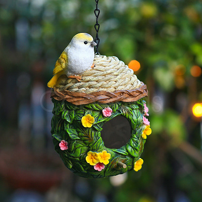 Resin Hanging Bird's Nests BIRD-PW0001-071-1