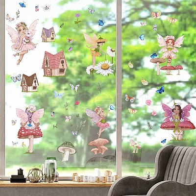 16 Sheets 8 Styles PVC Waterproof Wall Stickers DIY-WH0345-159-1