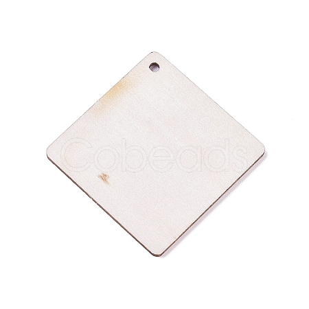 Unfinished Blank Wood Pendants WOOD-TAC0003-29-1