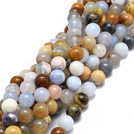 Natural Chalcedony Beads Strands G-E576-11C-1