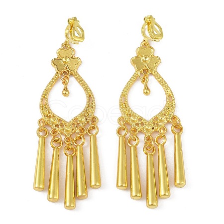 Bohemia Zinc Alloy Clip-on Earrings EJEW-C089-01D-G-1