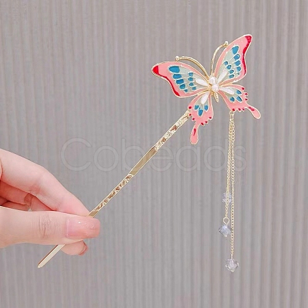 Alloy Enamel Hair Sticks PW-WG20273-01-1