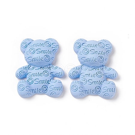 Opaque Resin Cabochons X-RESI-G045-01F-1