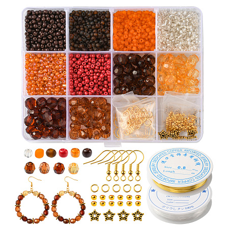 DIY Thanksgiving Theme Earring Bracelet Making Kit DIY-FS0005-67-1