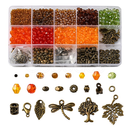 DIY Thanksgiving Day Jewelry Making Finding Kit DIY-FS0004-53-1