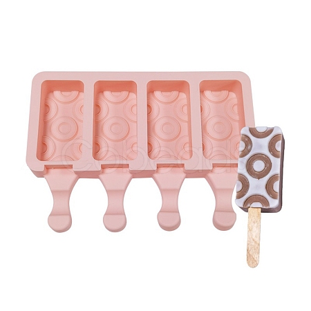 Food Grade DIY Rectangle Ice-cream Silicone Molds DIY-D062-01C-1