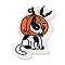 Printed Acrylic Pendant, Halloween Theme, Dog, 41.5x23.5x1.5mm, Hole: 2mm