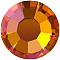 Preciosa&reg MAXIMA Crystal No Hotfix Flatback Stones, Czech Crystal, Dura Foiling, Round(438 11 615 Chaton Rose), 00030 213 Lava, SS10(2.7~2.9mm)