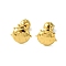 Ion Plating(IP) 304 Stainless Steel Ear Studs, Ladybug, Golden, 10x10mm