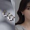 Pearl Clip-on Earrings Tassel Earrings Vintage Ear Cuff Luxury Retro Jewelry, Golden