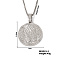 Fashionable Men's Palm Applause Pendant Necklace with Full Diamonds.