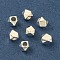 Rack Plating Brass Spacer Beads, Long-Lasting Plated, Cadmium Free & Lead Free, Polygon, Silver, 3x3mm, Hole: 1.7mm